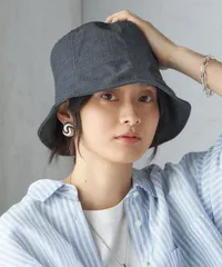 【未使用品】SHIPS for women perah: 〈UVカット〉チューリップ ハット  ブラック レディース