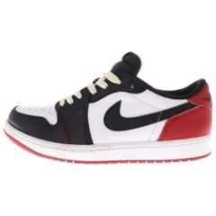 NIKE (ナイキ) AIR JORDAN 1 RETRO LOW OG BLACK TOE エアジョーダン1 ブラックトゥ ローカットスニーカー ホワイト/ブラック/レッド US8/26cm CZ0790-106