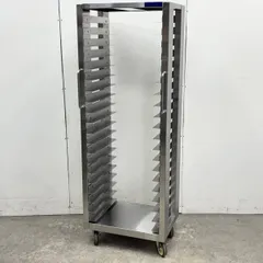 マルゼン ラックカート 適用平網490×328mm W585×D420×H1630 特注 厨房 業務用 中古 ②のサムネイル