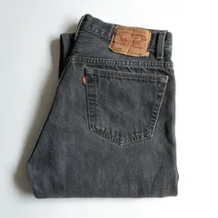 【先染め/雰囲気抜群】 LEVI'S 【90s/501 ブラックデニム デニムパンツ】34×36 リーバイス アメリカ製 wl 25070178