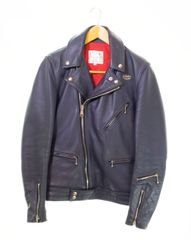 ルイスレザー Lewis Leathers 441 Cyclone サイクロン レザー ライダース ジャケット 36 ジャケット ネイビー 103MT-833
