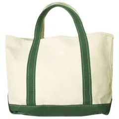L.L.Bean エルエルビーン アメリカ製 Boat and Tote Bag Open Top ボートアンドトートバッグ オープントップ ミディアム 17L 112636 Dark Green/Natural キャンバス MADE IN USA カバン