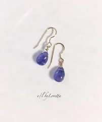美品】ete ナチュラルストーンピアス ブルーカルセドニー - メルカリ