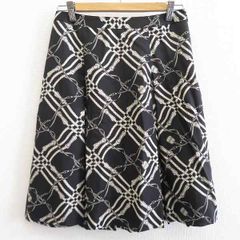 バーバリー BURBERRY ヴィンテージ シルク スカート スカーフ柄 ロゴ a883322