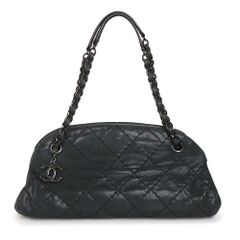 シャネル ボーリング チェーン CC ココマーク 2way ショルダーバッグ スパークルレザー ブラック 黒 メタル金具 A50557 CHANEL（美品）