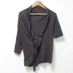 Y's - 良品 Y's ワイズ ヨウジヤマモト COMPOSITION SEE ATTACHED LABEL ペーパーヤーン 変形ニット カットソー YX-K36-870 2 ブラウン レディース 古着 中古 USED H6pgNLujnLii5yXRWpHdi3.jpg@webp