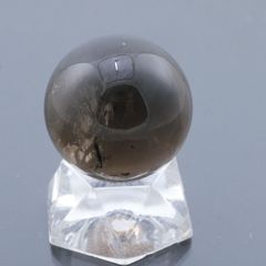 スモーキークォーツ丸玉 30.2mm 38.4g 天然石・置物 煙水晶 厄除け 除障 魔除け 破魔 台座は付属しません