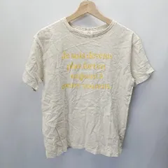 ◇ LOWRYS FARM ローリーズファーム ロゴプリント 半袖 Ｔシャツ サイズF ベージュ オレンジ レディース E  【1406050079192】