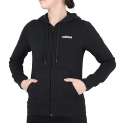 [アディダス] トレーニングウェア プレーン フルジップ パーカー [レディース] FRV09 ブラック (DP2414) 日本 J/M (日本サイズM相当) [ブラック (DP2414)] [M]