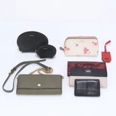 まとめ 8点 セット グッチ ケイトスペード フルラ マイケルコース など レザー 長財布 ラウンドファスナー レディース RRE CC11-2【中古】