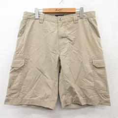 W36/古着 ノースフェイス ショート カーゴ パンツ ショーツ メンズ リップストップ ベージュ カーキ 25sep02 中古 ボトムス 短パン ショー