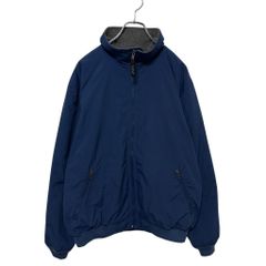 L.L.BeanウォームアップジャケットジップアップナイロンネイビーXL古着