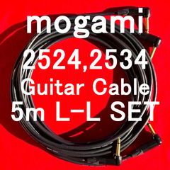 mogami 2524,2534 Guitar Cable w / Neutrik Gold Plarted Plug 2本組 SET!! LL 5m