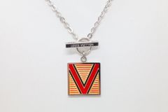 極美品◆ルイヴィトン パンダンティフプレート ネックレス LOUIS VUITTON Ag925 アクセサリー