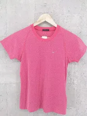 ◇ NIKE ナイキ 総柄 スウッシュ 半袖 Tシャツ カットソー M ピンク * 1002800228812 【中古】 【1002800228812】
