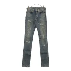 新品✨名作サンローラン15AWデストロイクラッシュデニム 中古・古着通販】Saint Laurent Paris (サンローランパリ