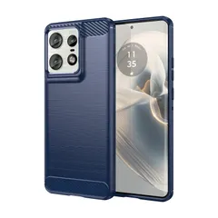 新品 For motorola edge 50 pro / 50s pro ケース モトローラ edge50 pro / edge50s pro ソフトケース 【larfbulroc】ソフトTPUシリコーン素材 保護カバー (ブルー)