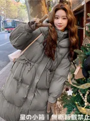 新品 未使用 2024年冬新作 高品質デザイナーズ 白ダックダウンロングジャケット レディース 廓形デザイン 加厚 保温 中長丈 連帽 シンプル カジュアル トレンド  防寒 防風 おしゃれ 冬用アウター 通勤用 旅行向け プレゼントにも最適