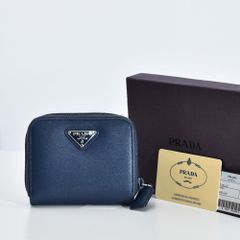 中古USED PRADA 財布 2つ折り M522A サフィアーノ ブルー 73276 - メルカリ
