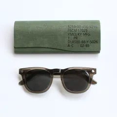 【新品】【1点販売】USタイプ セーフティーグラス モディファイ (グレー×グレー)  サングラス アメリカ軍 ミリタリー USA 復刻 モデル レプリカ 紫外線カット率99% UV400 ケース付き レンズ交換可能 グレーフレーム