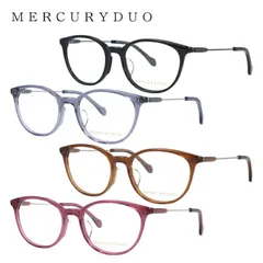 マーキュリーデュオ メガネフレーム 伊達メガネ アジアンフィット MERCURYDUO MDF8049 全4カラー 50サイズ ウェリントン レディース 女性