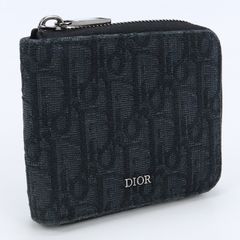 Christian Dior クリスチャンディオール ジップウォレット 2ESBC092YSE 03EU 二折財布小銭入付き/ディオール オブリーク【中古】 メンズ