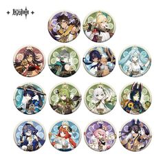 原神・公式　缶バッジ（須弥城）ティナリ　セノ　ナヒーダ　放浪者・スカラマシュ　アルハイゼン　カーヴェ