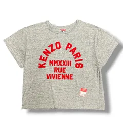 参考上代28600円 国内正規 新品 KENZO PARIS RUE VIVIENNE T-SHIRT ヴィヴィエンヌTシャツ カットソー ケンゾー FD55TS4594SC グレー XL  299M3