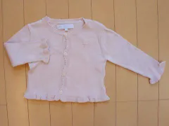 タルティーヌ エ ショコラ タルティーヌエショコラ tartine et chocolat アウトレット 子供服 女の子 80cm ベビー服 長袖 カーディガン ピンク 無地 春 夏 ★3 ガールズ キッズ 【中古】 ユーズド リサイクル