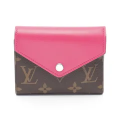 ルイ・ヴィトン LOUIS VUITTON 三つ折り財布 ポルトフォイユ ヴィクトリーヌ M12392 ポンディシェリピンク PVCコーティングキャンバス レザー ポルトフォイユ・ヴィクトリーヌ レディース Used A