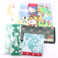 ハンカチ/タオル 10点セット 未使用 ハローキティ スヌーピー他 キャラクター まとめて 大量 レディース 【中古】