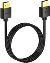 【数量限定】Senetem HDMI ケーブル 0.3m HDMI2.0規格 スリム 薄型 ハイスピード 18Gbps 4K@60Hz/HDR/ARC/3D/イーサネット対応 テレビPS5/4/3XboxNintendo SwitchApple TVFire