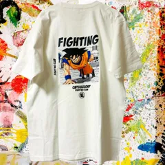 大人 孫悟空 リプリント Tシャツ 半袖 メンズ 新品 筋トレ ジム ウェア 白 孫悟空　ベジータ　悟飯　悟天　トランクス　ピッコロ　フリーザ　セル　魔人ブウ　神龍　アニメグッズ　マンガグッズ 新品 未使用 美品 希少 限定 レア お得 即購入OK