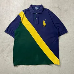 90年代 Polo by Ralph Lauren ポロバイラルフローレン ポロシャツ コットンシャツ メンズ2XLT相当 