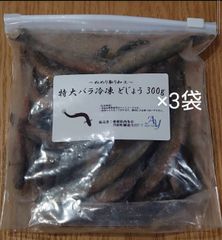 冷凍どじょう特大　900g（300g×3袋）