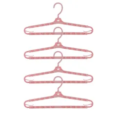 [ORSUN] バスタオルハンガー 折りたたみ タオル干し タオル掛け 物干し 4個 セット (ピンク) [ピンク]