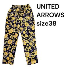 ◇ユナイテッドアローズUNITED ARROWS 花柄 カジュアル パンツ レディース size38 S5T345