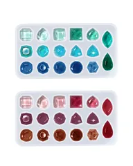 シリコン型 ジュエリー パーツ 3Ｄ DIY 手芸 uvレジン ピアス イヤリング 立体 ネックレス ペンダント キーホルダー アクセサリー 宝石 パーツ 作成 半透明 ドロップ レジン 半円 半球 水滴 丸 シリコンモールド 球体 長方形 正方形 四角 サム