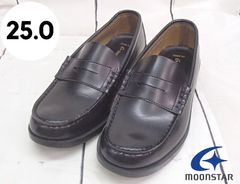 【ムーンスター】BVL540 ローファー ブラック 25㎝  241101W010