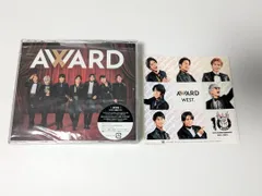 WEST.　ベストアルバム　AWARD 通常盤 初回プレス 特典ステッカー付