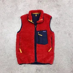 90s USA製 patagonia RetroX Vest 【KIDS red】  パタゴニア レトロX ベスト フリースベスト 【キッズ レッド】
