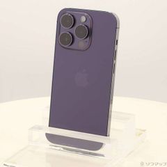 〔中古品〕iPhone14 Pro 256GB ディープパープル MQ1E3J／A SIMフリー【258】