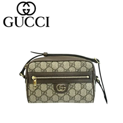【未使用品】GUCCI グッチ GGスプリーム ベージュ＆エボニー オフィディア GG スーパーミニ ショルダーバッグ 772311