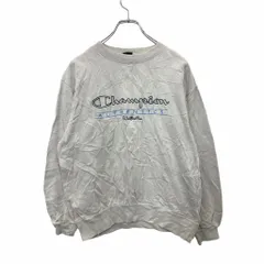 Champion ロゴスウェット トレーナー Sサイズ チャンピオン 刺繍 オフホワイト 古着卸 アメリカ仕入 t2406-3199
