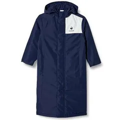 【新品】【ジュニアサイズ】le coq sportif（ルコック）ガールズ・キッズ・ジュニア 撥水 中綿コート 中綿ロングコート ベンチコート 女の子 子供服 小学生 小学校 中学生 通学 ジュニアコート　ネイビー　QMJSJK01-NVY