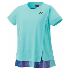 ヨネックス YONEX ウィメンズゲームシャツ テニス・バドミントン アパレル(レディース) 20809-048、(048)グリーン
