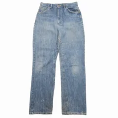 70s 80s vintage リー LEE ヒッコリー ストライプ デニム パンツ テーパード ジーンズ ジーパン Gパン ヴィンテージ 1970～80年代 ボトムス USA製 13PET ライトインディゴ 314-8142 メンズ