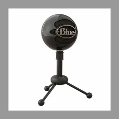 Blue デスクトップUSBマイク Snowball Gloss Black