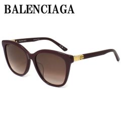 バレンシアガ BALENCIAGA BB0183SA 004 57mm サングラス アジアンフィット アイウェア レッド バーガンディ