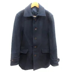 タケオキクチ TAKEO KIKUCHI ステンカラーコート 総裏地 2 紺 ネイビー /AU